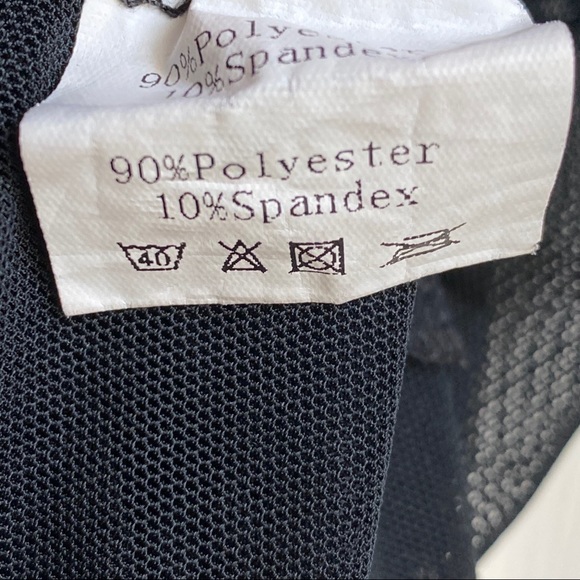 Kate Kasin Black Mesh Long Sleeve Top - Picture 4 of 5